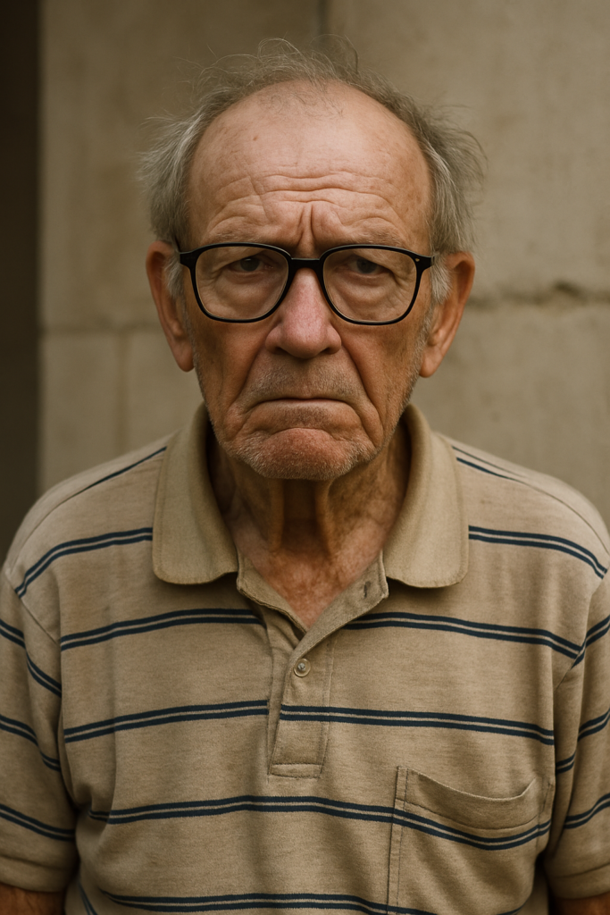 God Moved First: 7 Life-Changing Truths for When You’ve Spiritually Flatlined 2 Older man representing spiritual collapse in a God Moved First gospel message